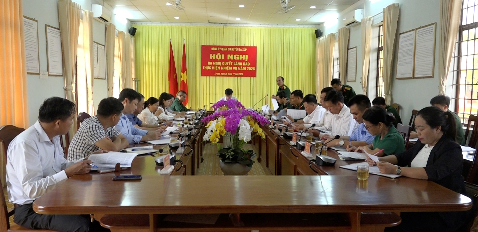 Đảng uỷ quân sự huyện ra Nghị quyết lãnh đạo thực hiện nhiệm vụ năm 2025